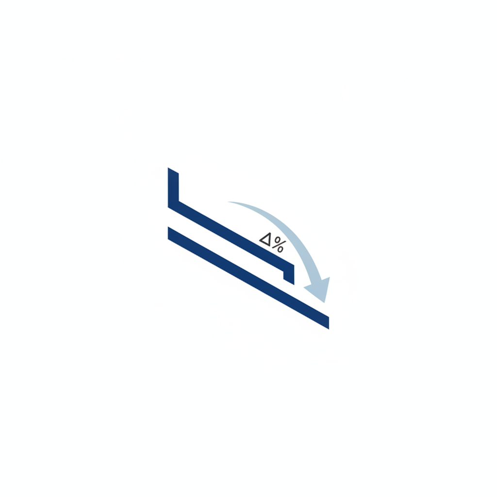 Logo de Garantis : un graphique à barres descendant en deux traits, de l'absentéisme avant à l'absentéisme après